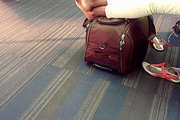 Moroccan Candid Feet At Airport (high Arches)