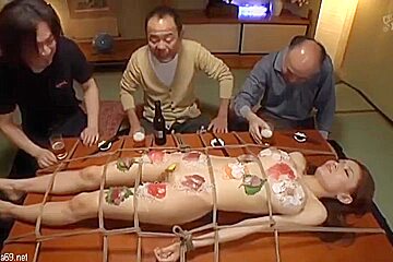 Sashimi On A Bound Japanese Girl