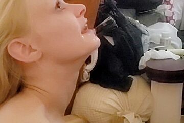 Slo Rough Deepthroat Blowjob Ends In Epic Cumshot
