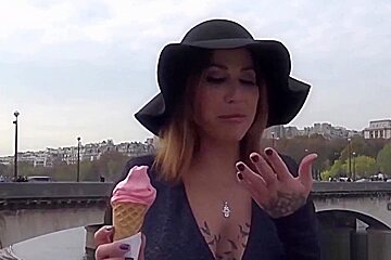 A Frenchwoman Fucks With A Tourist