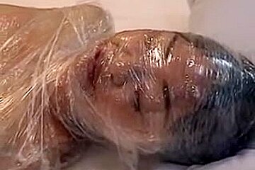 Japan Cutie Wrapped In Plastic And Masturbation, Vacuum Play