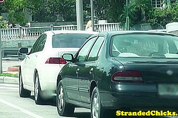 Pounded Hitchhiker Babe Jizzed In Mouth
