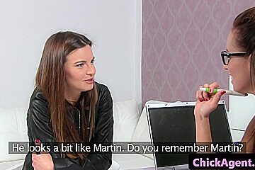 Czech Casting Amateur Toyed By Lesbian Agent