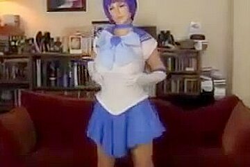 Ms.Love Cosplays As Sailor Mercury