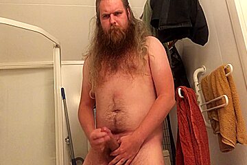 Bathroom Jerk And Cum