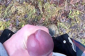 Extreme! Hottest Teen (18)+ Masturbates His Big Dick Outdoors /uncut / Perfect Dick Size / Sexy /fit (5) Min