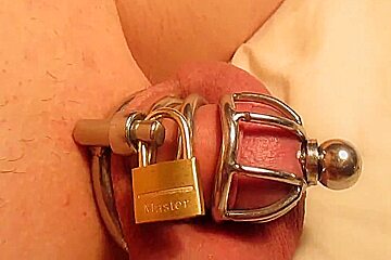 Old Clip From (2017): Chastity Cage With Plug