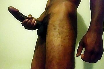 Long Black Dick. Busted A Fat Nut