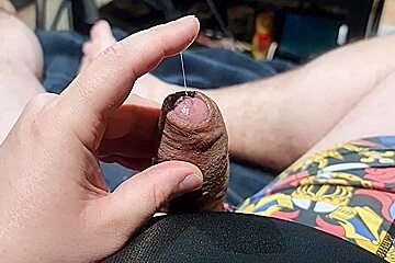 German Chubby Jerk His Little Cock Alone At Home