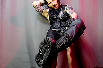 Verbal Leather Dom   Boot Joi