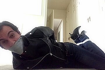 Man Bound And Gagged In Jeans And Boots