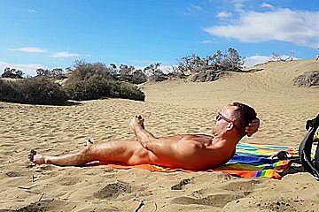 Jerking Off In The Dunes Of Gran Canaria Vadim Romanov