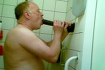 Enema Slave Pipes A Dildo And Takes Piss Enema (2)