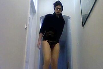 Horny Femboy Shaking His Ass