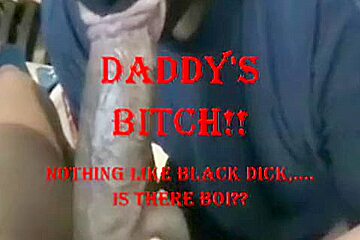 Step Dad's Floozy!!   Taking Large Dark Cock!!