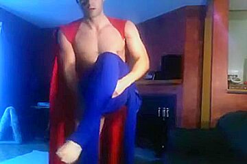 By Request: Superman Dresses, Poses, Wanks