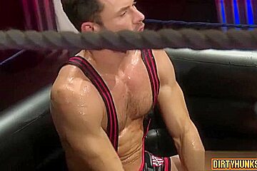 Muscle Jock Oral Sex And Cumshot