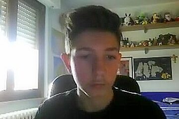 Italian Cute Boy With Big Cock Cums On Cam