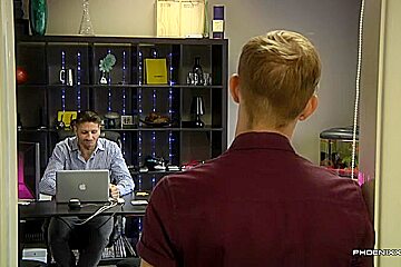 After Hours Office Cock   Craig Daniel And Jaxon Radoc   PhoeniXXX