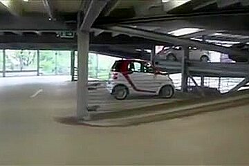 Blonde German Girl Mastrubate And Fuck In Parking Garage