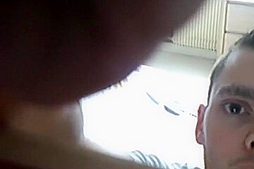 Dude Sets Up A Cam And Captures His Gf Sucking His Cock And Swallowing The Load