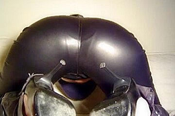 Her Ass Looks Amazing In Fetish Latex Pants