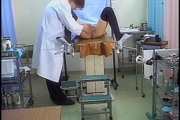 Hardcore Fingering For A Cute Jap During The Pussy Exam