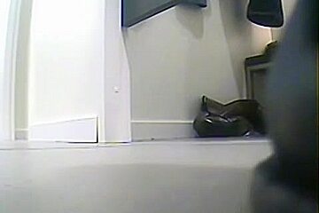Chick Caught Changing On Hidden Camera