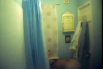 Shower Cam Caught A Nice Big Tittied Babe Today