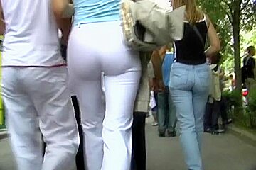 Tight Asses Everywhere On The Street And Filmed With A Cam