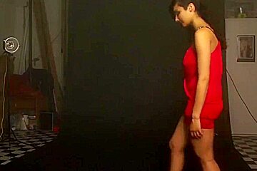 Shanaya Red Nude Photoshoot, No Audio