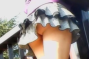 Asian Upskirt Closeups Of The White Lace Panty On Camera Dvd DPM (003)