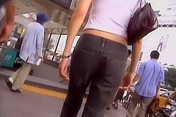 Candid Jeans Video Of Asian Amateur With Firm Butt Armd B