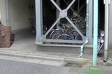 Cunt Flashing Action With Lovely Asian Brunette Getting Pulled Into Sharking Affair