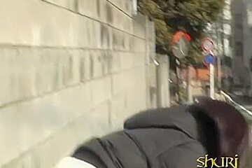Dark Haired Curvaceous Asian Tramp Getting Involved In Some Sharking Action