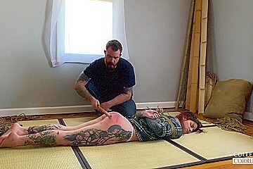 Cam Damage   In Rope Bondage With Heavy Impact Ft. Ten