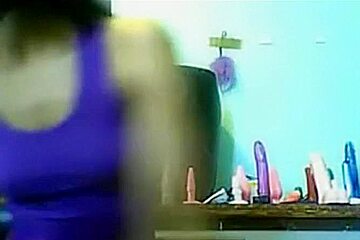 Ebony Girl Masturbates With A Magic Wand And Dildo And Gets Creamy