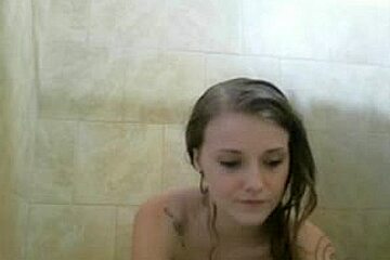 Golden Haired Beauty Masturbates During The Time That Taking Shower And Has Agonorgasmos