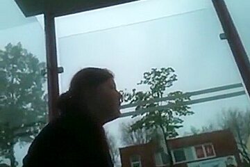 Just Waiting For The Bus, Minding My Own Business And Jerking Off !!!