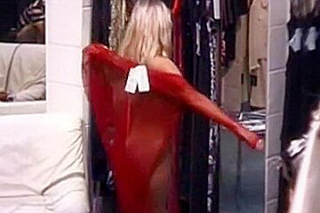 Walking Nude In The Lingerie Shop