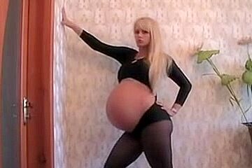 Blonde Pregnant Dance