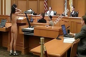 Hippy Nudist Undresses Off During Court Hearing