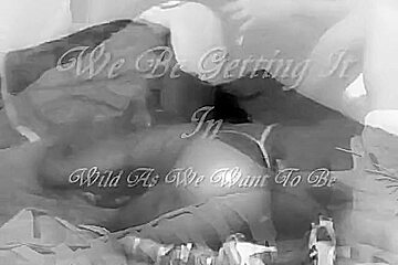 Ebony Couple Has Missionary, Reverse Cowgirl And Doggystyle Sex On The Stairs And Their Bed With Condom.