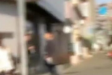 Naughty Man Sharking Asian College Girl Skirt In The Street