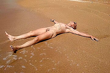 Swimming Splashing And Posing Naked In The Sea