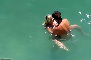 Horny Couple Having Sex On A Beach