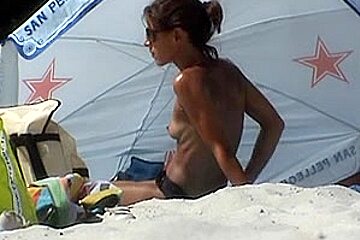 Brunette Hair French Topless Incredible Beach Paris Naked Lake